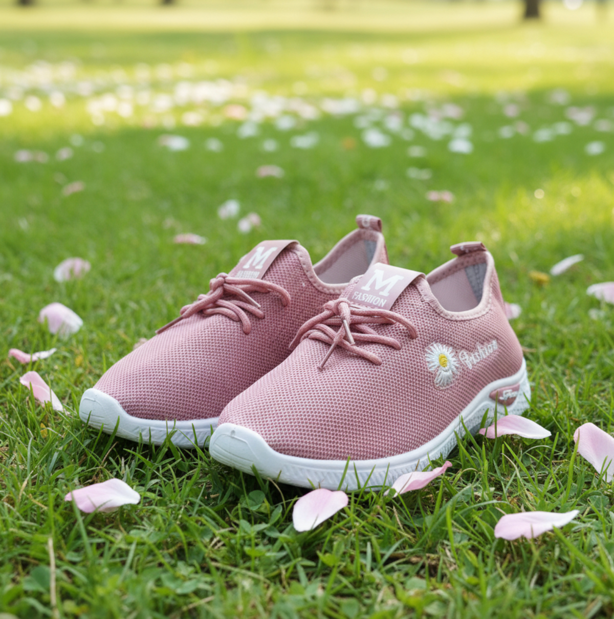 Women’s Breathable Casual Sports Shoes – Lightweight Trendy Everyday Sneakers