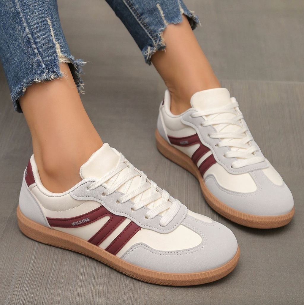 Women’s Round-Toe Flat Shoes – Large Size Anti-Slip Soft-Sole Casual Walking Shoes