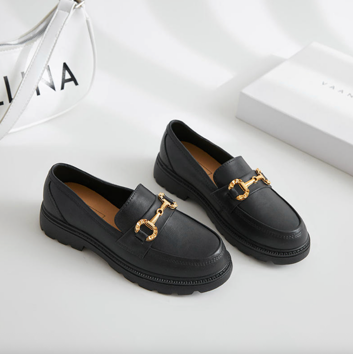 Women’s Platform Loafer Shoes – Casual Wedge Flat Walking Shoes with Thick Sole